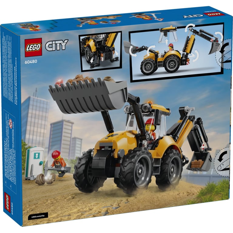 Конструктор LEGO City Жовтий екскаватор-навантажувач (60480) - фото 8