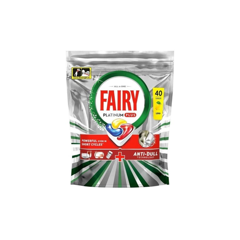 Таблетки для посудомийних машин Fairy Platinum Plus All in One Lemon 40 шт. (8001090952226) - фото 1