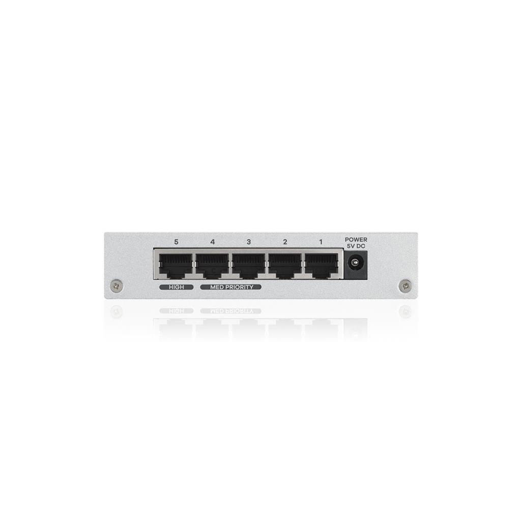 Комутатор мережевий ZyXel GS-105B v5 (GS-105BV5-EU0101F) - фото 2 Комутатор мережевий ZyXel GS-105B v5 (GS-105BV5-EU0101F) - фото 2