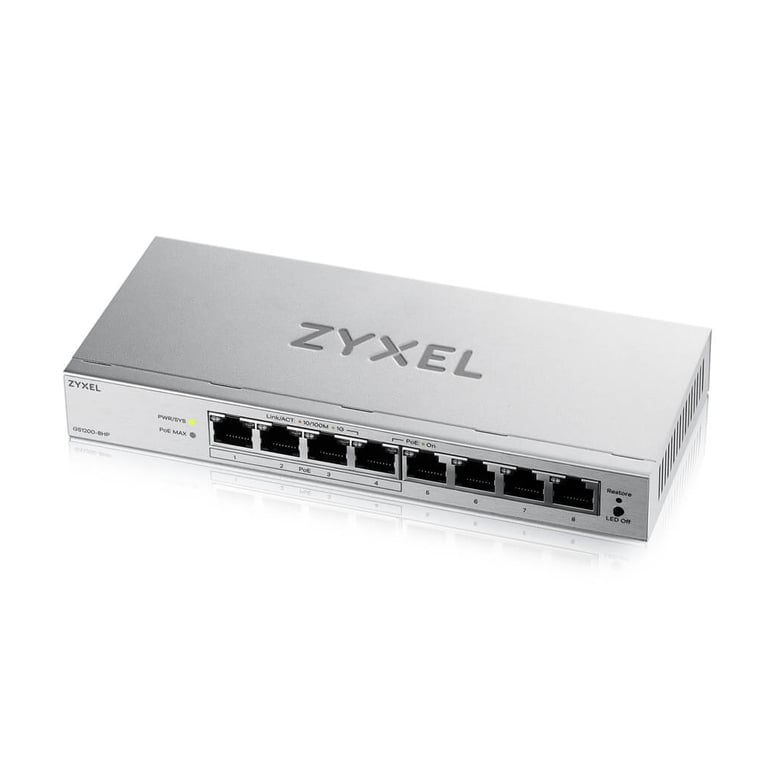 Комутатор мережевий ZyXel GS1200-8HP v3 (GS1200-8HPV3-EU0101F) - фото 1