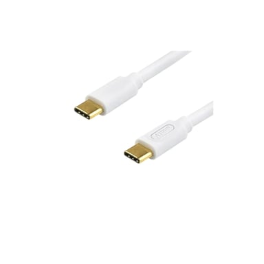 Дата кабель USB-C to USB-C 1.8m 60W 3A QC 3.0 white Atcom (AT-C18) - фото 1