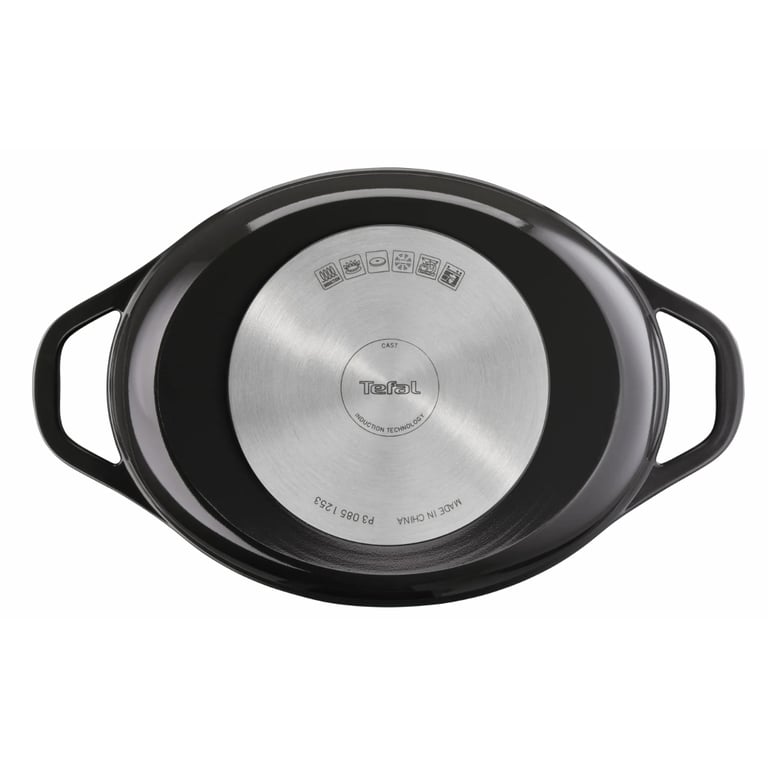 Каструля Tefal Air з кришкою 5.7л чорний (E2558904) - фото 2