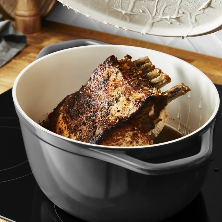Каструля Tefal Air з кришкою 5.7л чорний (E2558904) - фото 4
