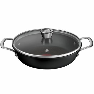 Сотейник Tefal Excellence+ з кришкою 24см чорний (G3308802) - фото 1