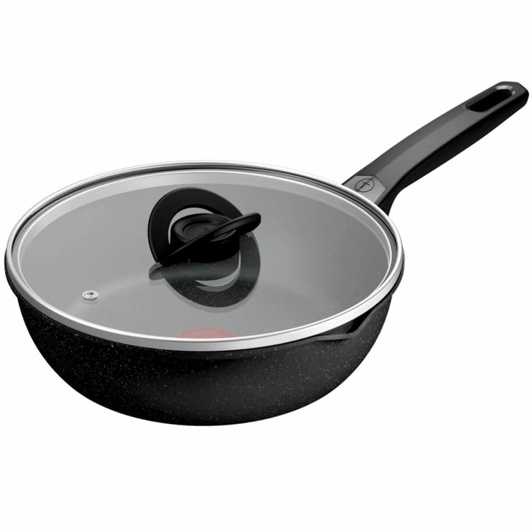 Сковорода Tefal Expertise з кришкою 24см чорний (G3218402) - фото 1