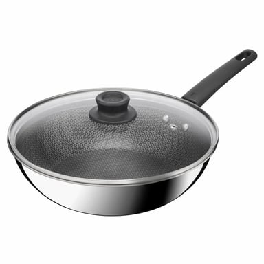 Сковорода Tefal ВОК Emotion+ Power з кришкою 28см (E3411655) - фото 1