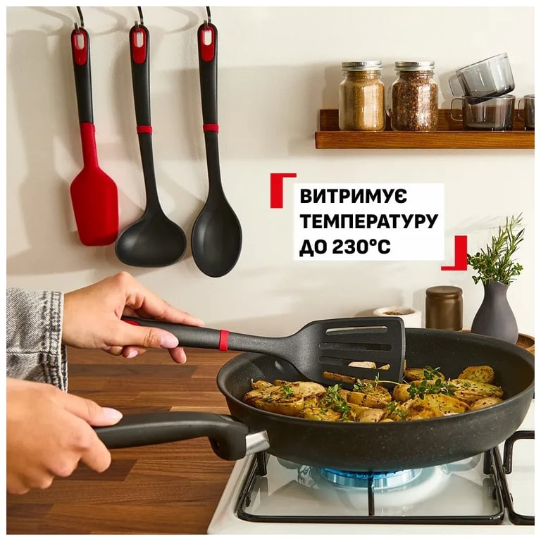 Ложка кухарська Tefal Ingenio+ червоно-чорний (K1980334) - фото 3