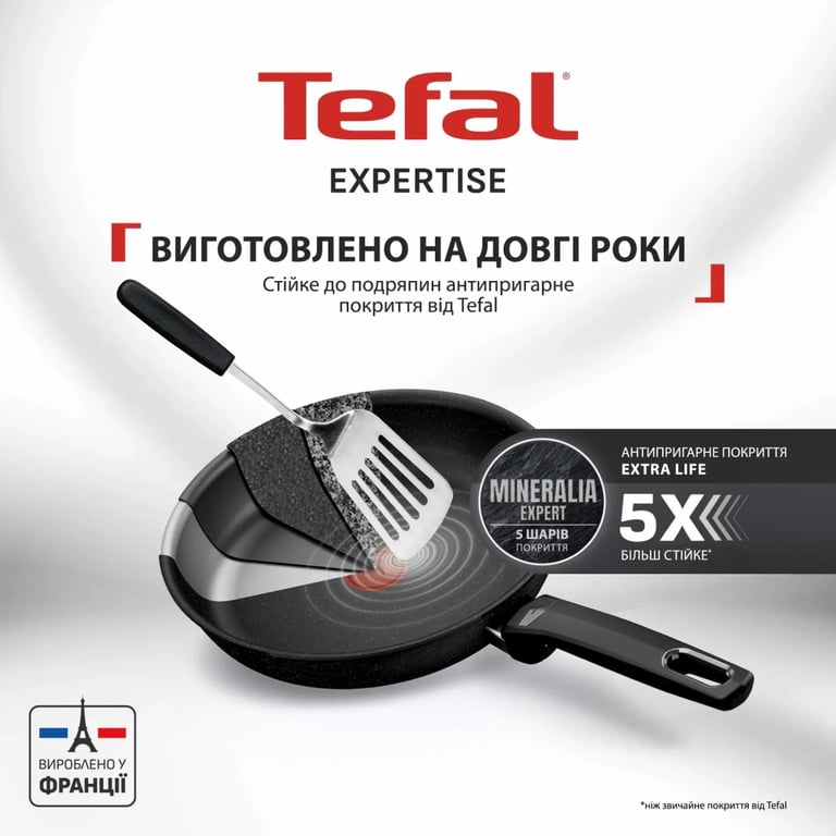 Сковорода Tefal Expertise WOK 28см чорний (G3211902) - фото 3