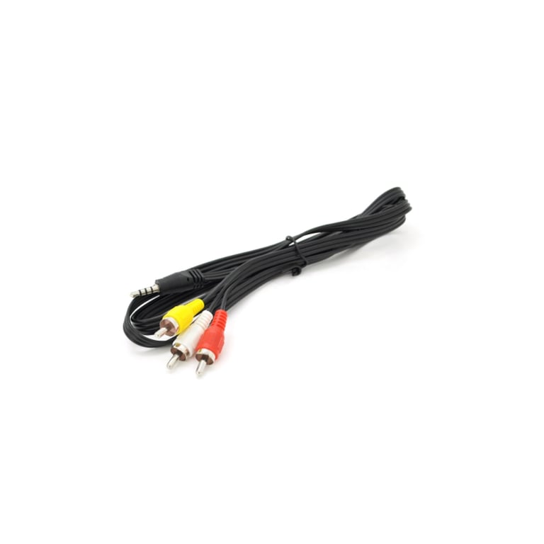 Кабель мультимедійний 3.5mm M to 3xRCA M 1.0m AV black Voltronic (YT-3.5(M)/3хRCA(M)-1.0CCA) - фото 1