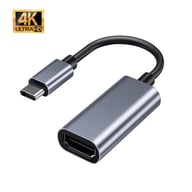 Перехідник USB-C to HDMI F USB 3.0 4K60Hz dark gray Dynamode (DM-AD-USB-C-HDMI) - фото 1