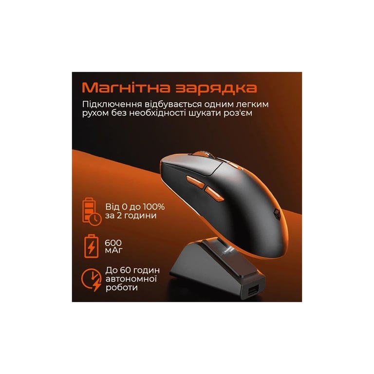 Мишка Meetion GW38 Wireless/Bluetooth/USB White (MT-GW38-B) - фото 6