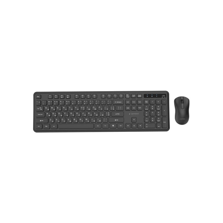 Комплект Gembird Slim Pro Business Wireless Black (KBS-WPS-01-CYRL) - фото 1