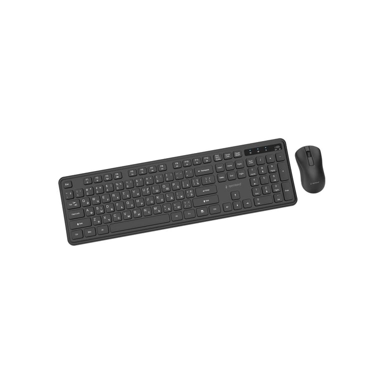 Комплект Gembird Slim Pro Business Wireless Black (KBS-WPS-01-CYRL) - фото 2