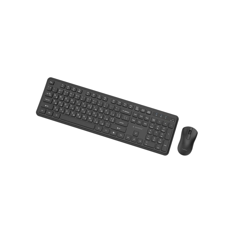 Комплект Gembird Slim Pro Business Wireless Black (KBS-WPS-01-CYRL) - фото 3