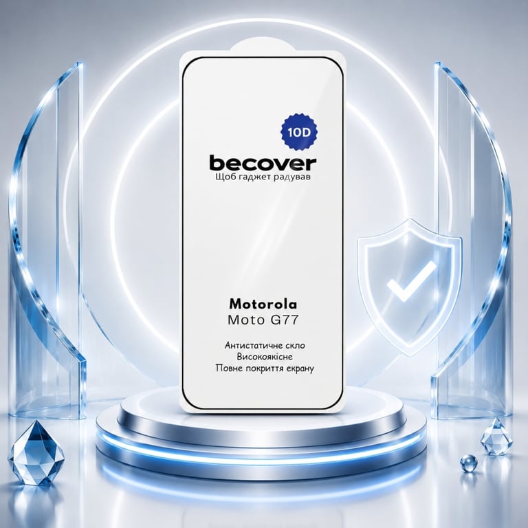 Скло захисне BeCover 10D Motorola Moto G77 Black (715714) - фото 5