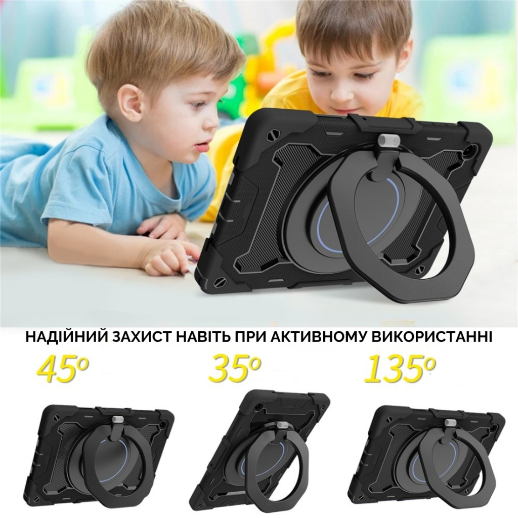 Чохол до планшета BeCover Armor Stand Samsung Galaxy Tab A11 Plus SM-X236B 11.0" Black (715500) - фото 6 Чохол до планшета BeCover Armor Stand Samsung Galaxy Tab A11 Plus SM-X236B 11.0" Black (715500) - фото 6