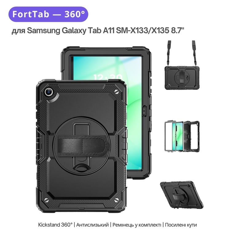 Чохол до планшета BeCover FortTab Samsung Galaxy Tab A11 Plus SM-X236B 11.0" Black (715640) - фото 7
