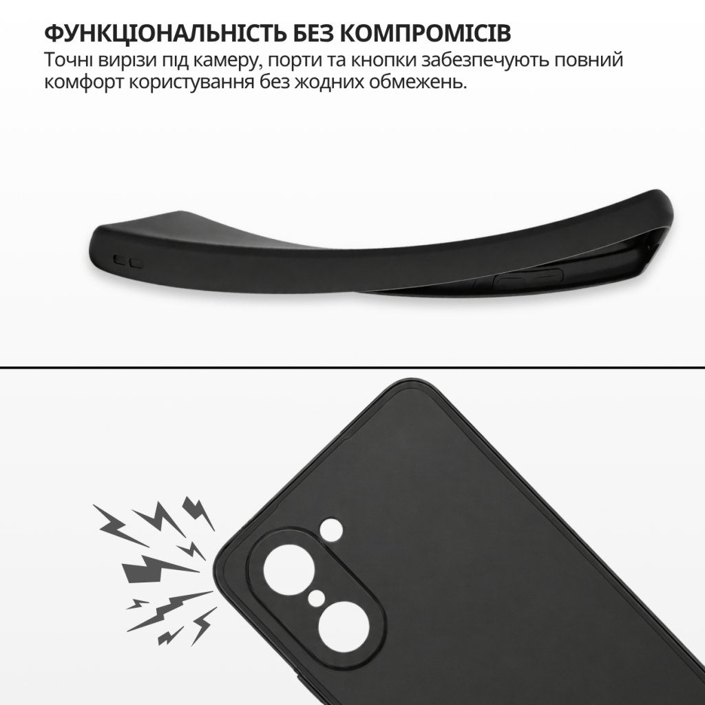 Чохол до мобільного телефона BeCover Silicone OnePlus Nord CE 5 5G Black (715696) - фото 5 Чохол до мобільного телефона BeCover Silicone OnePlus Nord CE 5 5G Black (715696) - фото 5