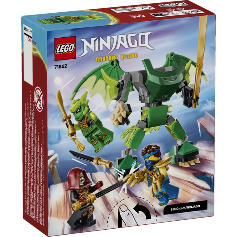 Конструктор LEGO NINJAGO Бойовий набір робота Дракона Ллойда (71862) - фото 4