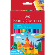 Фломастери Faber-Castell Замок Felt tip pen Castle у картонній коробці 12 кольорів (31677) - фото 1