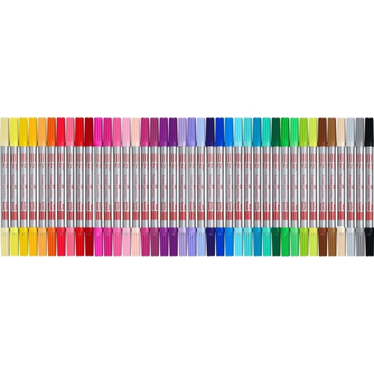 Фломастери Faber-Castell двосторонні Double-ended Fibre tip, 40 кольорів (32421) - фото 3