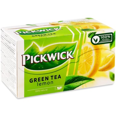 Чай Pickwick зелений з лемонграсом та цедрою лимона 20х2 г (8711000684191) - фото 1