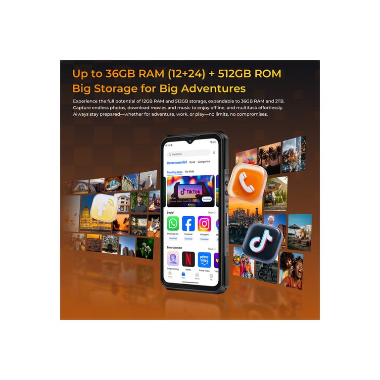Мобільний телефон OUKITEL WP66 12/512GB Gray (6941749856883) - фото 10