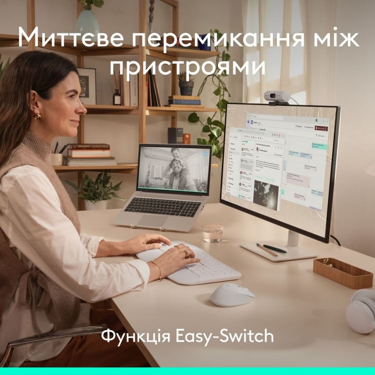 Мишка Logitech Signature Comfort Plus M850L Wireless/USB-C Off-White (910-007716) - фото 8