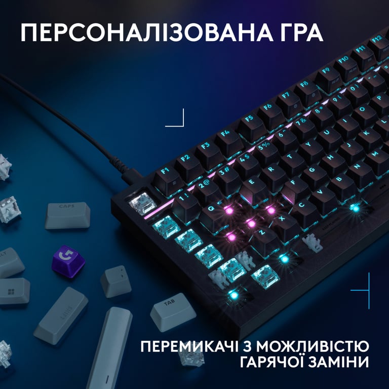 Клавіатура Logitech G316 X TKL USB UA Black (920-014205) - фото 4