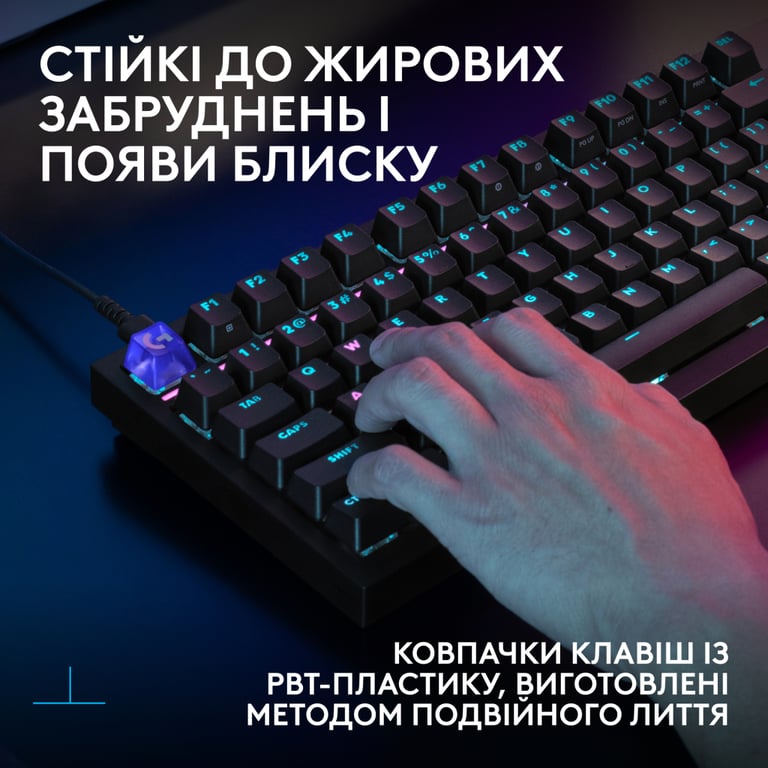 Клавіатура Logitech G316 X TKL USB UA Black (920-014205) - фото 8