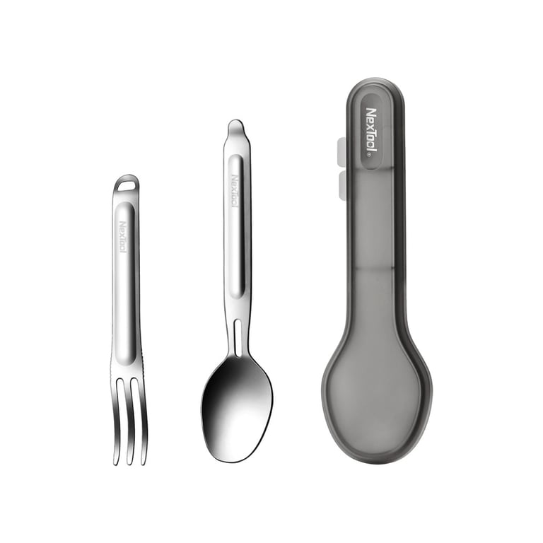 Набір туристичного посуду NexTool Portable Stainless Steel Tableware, нержавіюча сталь (NE20133) - фото 1
