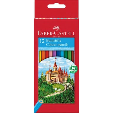 Олівці кольорові Faber-Castell Замок та лицарі,12 кольорів (120112) (5514) - фото 1