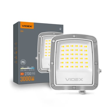 Прожектор Videx F5 30W 3000-5000-6500K 230V White (VL-F5-030CW) - фото 1