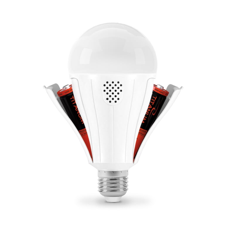Лампочка TITANUM акумуляторна A80 12W E27 4000K 230V (TL-EMA80-12274) - фото 3