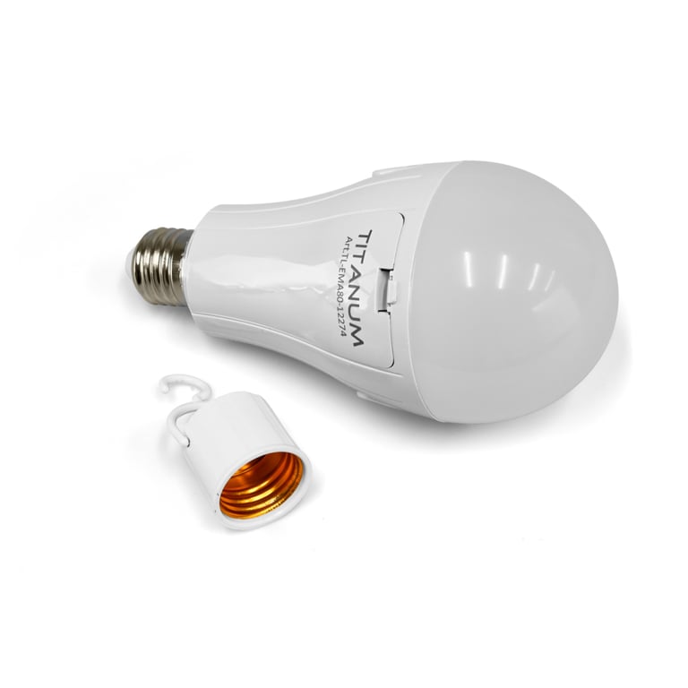 Лампочка TITANUM акумуляторна A80 12W E27 4000K 230V (TL-EMA80-12274) - фото 6