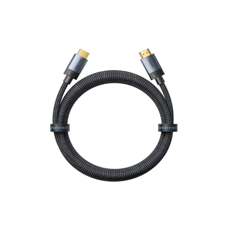 Кабель мультимедійний HDMI M to HDMI M 2.0m 16K60Hz 96Gbps gray Vention (ALVHH) - фото 1