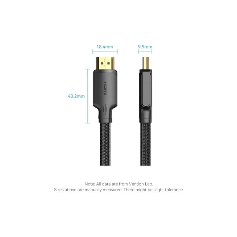 Кабель мультимедійний HDMI M to HDMI M 2.0m 4K60Hz black Vention (ALIBH) - фото 2