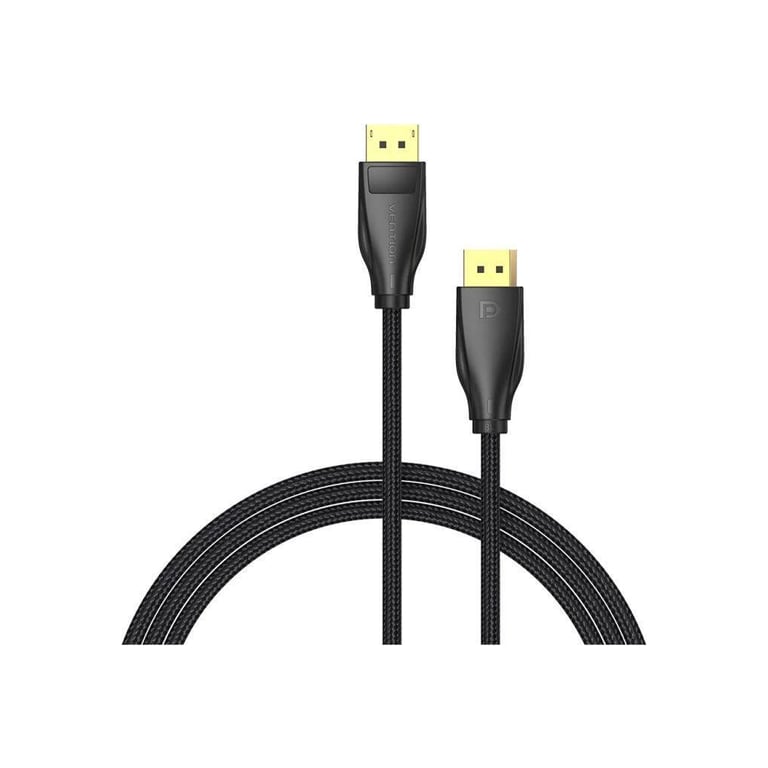 Кабель мультимедійний DisplayPort M to DisplayPort M 1.5m 16K60Hz/8K240Hz fabric gray Vention (HGCHG) - фото 2