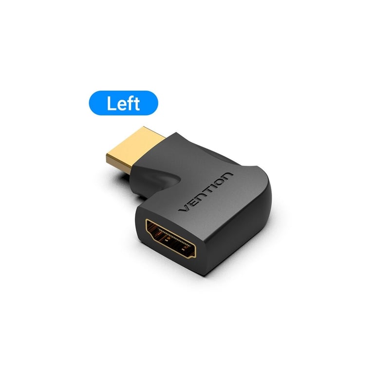 Перехідник HDMI M to HDMI F 4K60Hz 90° corner black Vention (AIPB0) - фото 2