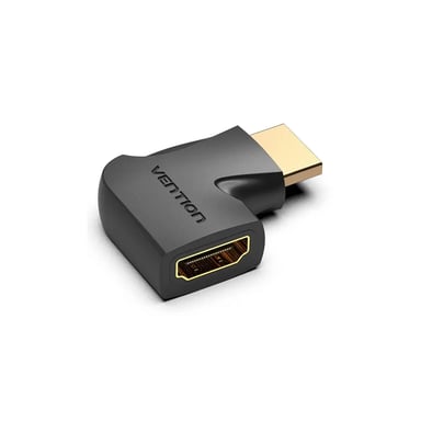 Перехідник HDMI M to HDMI F 4K60Hz 90° corner black Vention (AIQB0) - фото 1