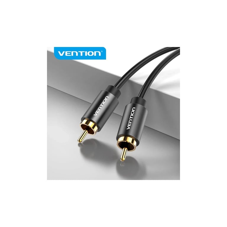 Кабель мультимедійний 1xRCA M to 1xRCA M 2.0m digital black Vention (VAB-R09-B200) - фото 4