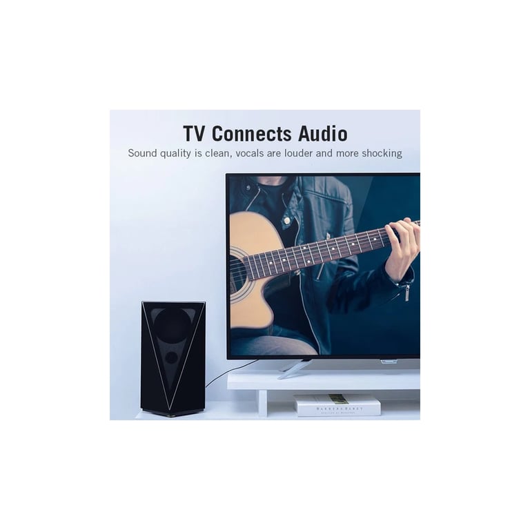 Кабель мультимедійний 1xRCA M to 1xRCA M 2.0m digital black Vention (VAB-R09-B200) - фото 6