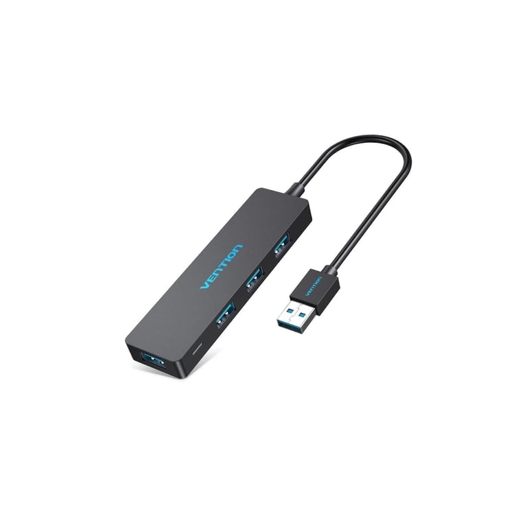 Концентратор Vention USB 3.0 to 4xUSB 3.0 0,15m black (CHKBB) - фото 1
