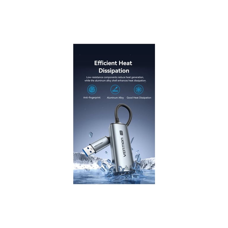 Перехідник USB-C + USB-A to RJ45 Ethernet 2500Mbps gray Vention (CFUHB) - фото 8