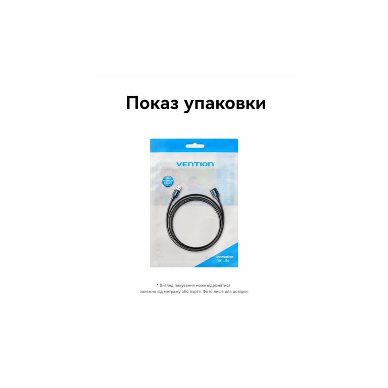 Дата кабель USB 3.2 AM/AF 1.0m 10Gbps PVC black Vention (CBOBF) - фото 9