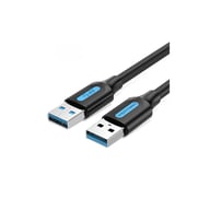 Дата кабель USB 3.0 AM/AM 1.5m PVC black Vention (CONBG) - фото 1