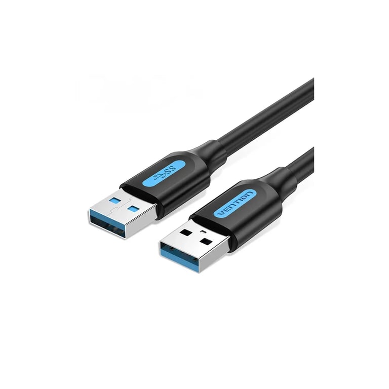 Дата кабель USB 3.0 AM/AM 1.5m PVC black Vention (CONBG) - фото 1