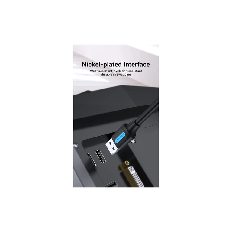 Дата кабель USB 3.0 AM/AM 1.5m PVC black Vention (CONBG) - фото 3