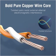Патч-корд 1.5м, S/FTP cat 7 RJ-45 black Vention (ICDBG) - фото 3