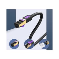 Патч-корд 5м, S/FTP cat 7 RJ-45 black Vention (ICDBJ) - фото 2